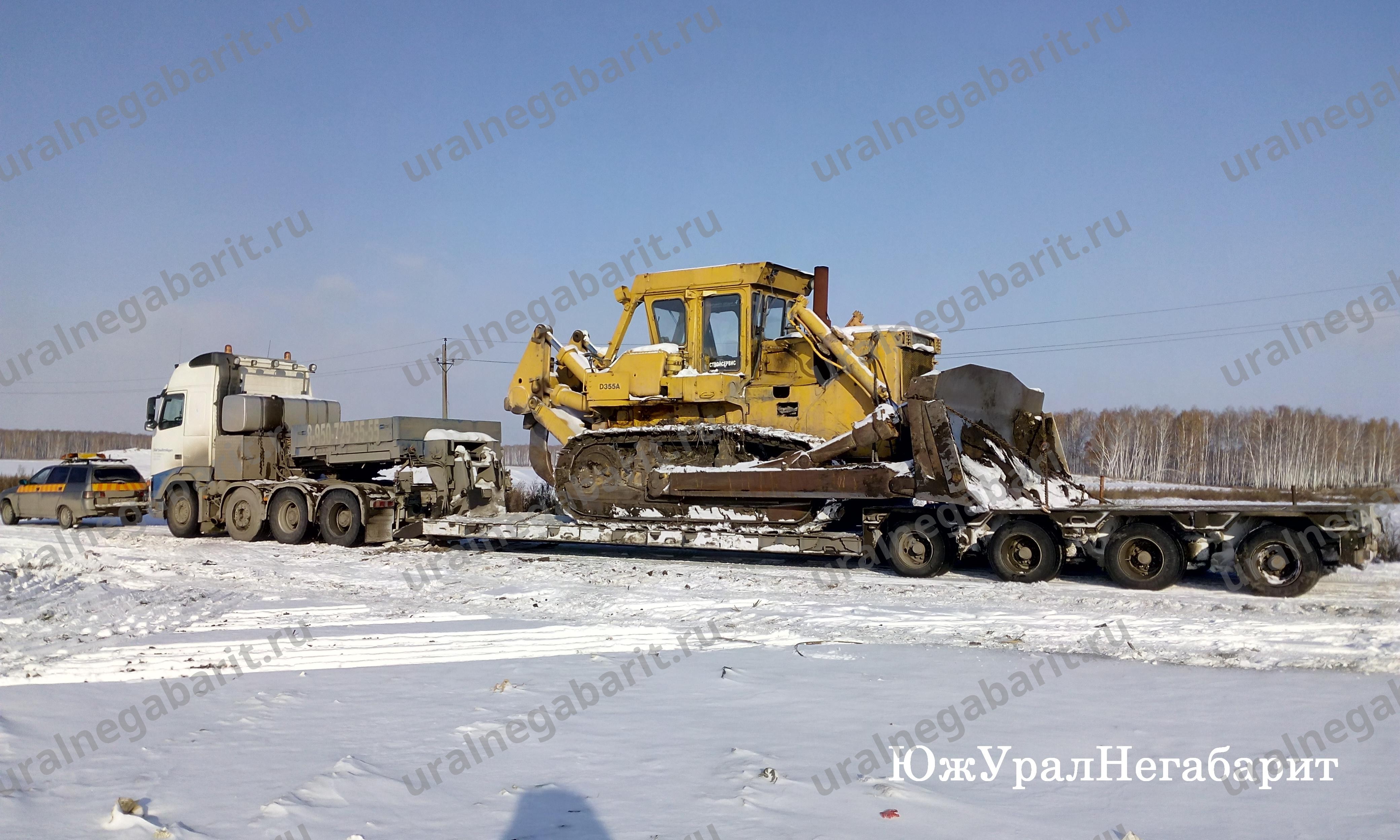 ЮжУралНегабарит перевозка бульдозера Komatsu D355 весом 62т.jpg