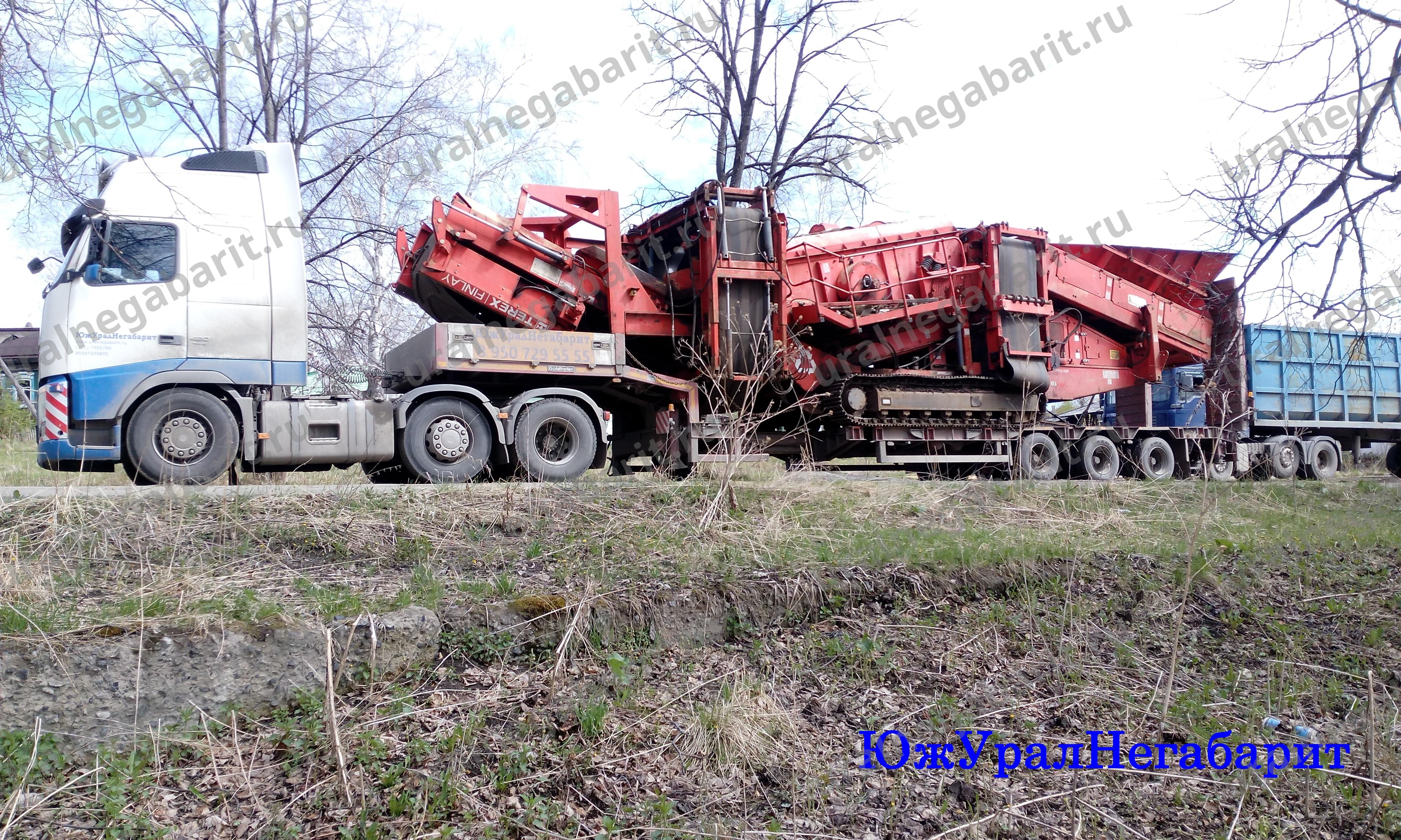 ЮжУралНегабарит перевозка грохота Terex finlay.jpg